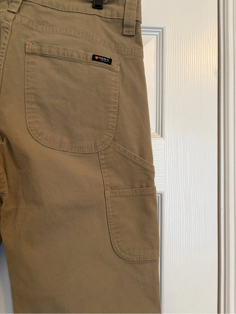 HAWX Tan Cargo Work Pants — Durable Utility Trousers for Men